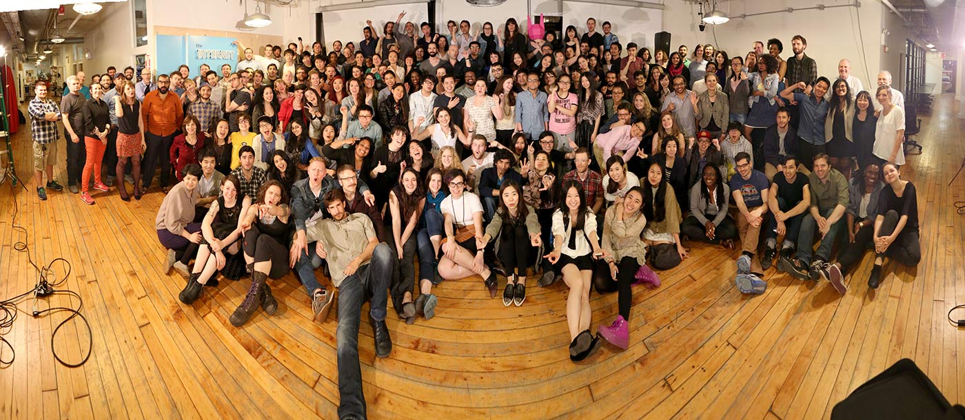 Spring 2014 panorama photo of ITP students